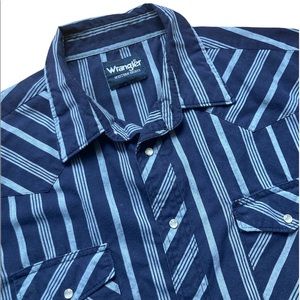 Vintage Wrangler Pearl Snap Western Shirt XL Mens